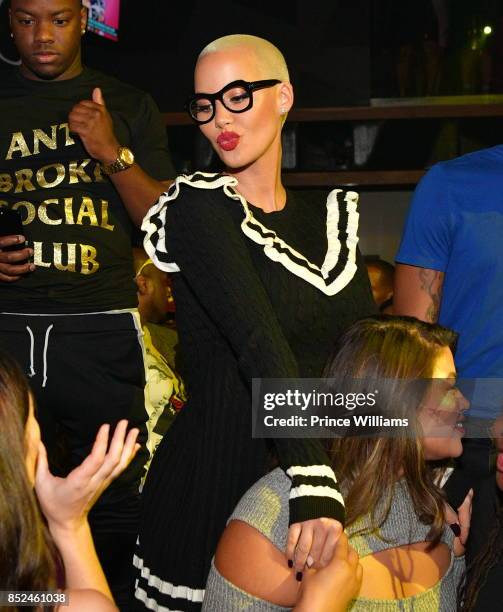 Amber Rose Hosts a Party at Gold Room on September 23, 2017 in Atlanta, Georgia.