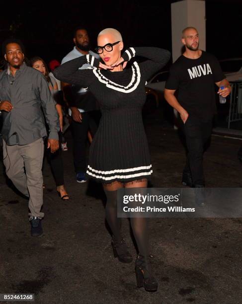 Amber Rose Hosts a Party at Gold Room on September 23, 2017 in Atlanta, Georgia.