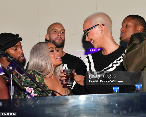 Blac Chyna and Amber Rose attend a Party Hosted By Amber Rose at Gold Room on September 23, 2017 in Atlanta, Georgia.