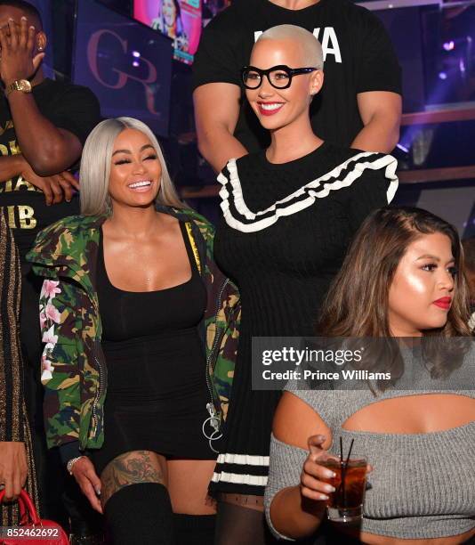 Blac Chyna and Amber Rose attend a Party Hosted By Amber Rose at Gold Room on September 23, 2017 in Atlanta, Georgia.