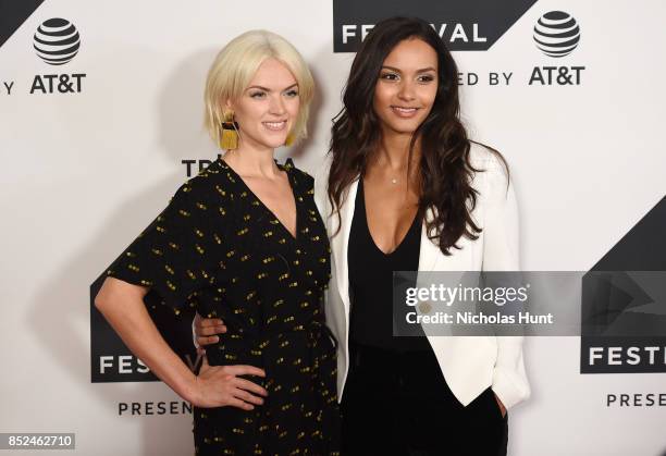 Erin Richards and Jessica Lucas attend the Tribeca TV Festival sneak peek of Gotham at Cinepolis Chelsea on September 23, 2017 in New York City.