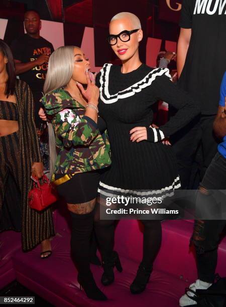 Blac Chyna and Amber Rose attend a Party Hosted By Amber Rose at Gold Room on September 23, 2017 in Atlanta, Georgia.