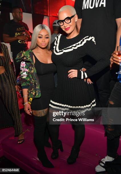 Blac Chyna and Amber Rose attend a Party Hosted By Amber Rose at Gold Room on September 23, 2017 in Atlanta, Georgia.