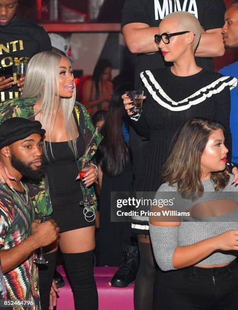 Blac Chyna and Amber Rose attend a Party Hosted By Amber Rose at Gold Room on September 23, 2017 in Atlanta, Georgia.