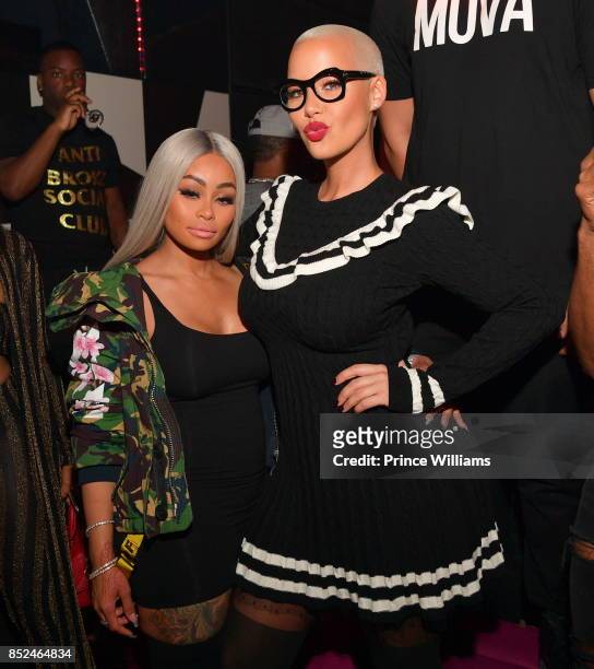 Blac Chyna and Amber Rose attend a Party Hosted By Amber Rose at Gold Room on September 23, 2017 in Atlanta, Georgia.