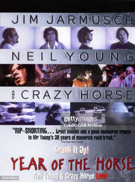 Photo of CRAZY HORSE and Neil YOUNG and FILM POSTERS; Year of the Horse with Neil Young