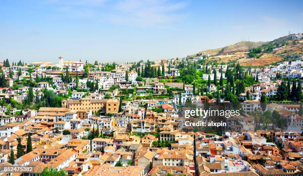 granada from the alhambra, spain - sacramento california stock pictures, royalty-free photos & images