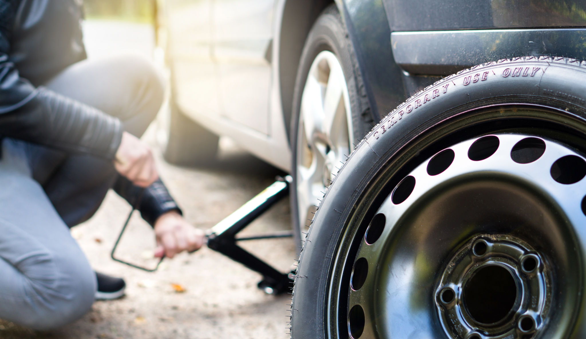 change flat tire