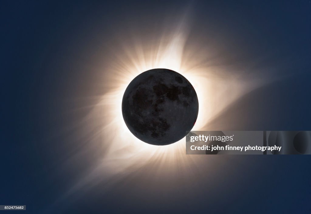 Total eclipse 2017. Totality in HDR