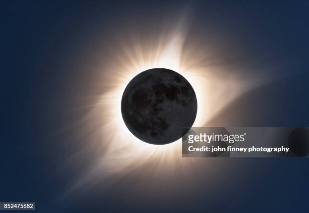 total eclipse 2017. totality in hdr - solar eclipse stock pictures, royalty-free photos & images
