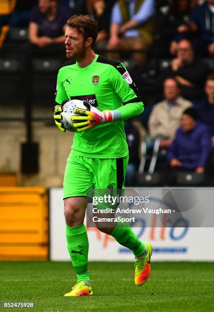 Notts County's Adam Collin during the Sky Bet League Two match between Notts County and Lincoln City at Meadow Lane on September 23, 2017 in...