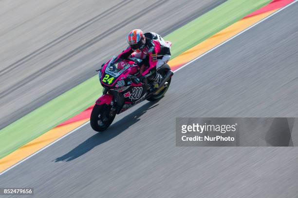 Simone Corsi Speed Up Racing Speed Up in the free practice of the Gran Premio Movistar de Aragon, Circuit of Motorland, Alcañiz, Spain. Saturday,...