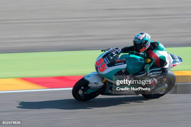 Hafizh Syahrin Petronas Raceline Malaysia Kalex in the free practice of the Gran Premio Movistar de Aragon, Circuit of Motorland, Alcañiz, Spain....