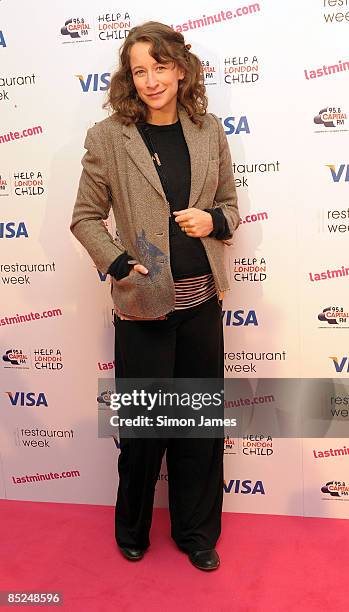 Leah Wood attends the Lastminute.com Restaurant Week 2009 launch on March 4, 2009 in London England.