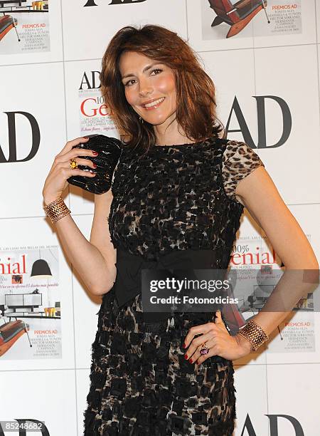 Adriana Abascal Villalonga arrives at AD Magazine Architecture Awards party, at Casino de Madrid on March 4, 2009 in Madrid, Spain.