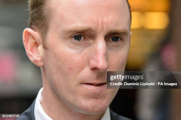 Jockey Martin Dwyer arrives at the British Horseracing Authority Headquarters, London.