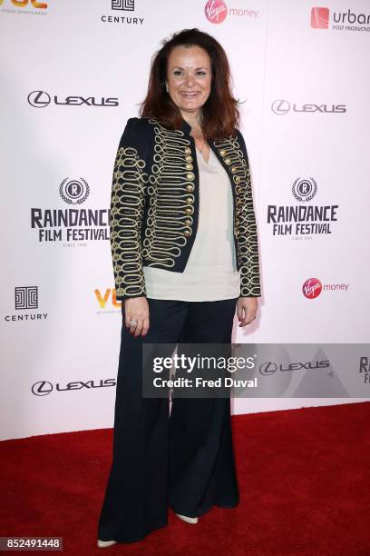 Laura Giovanni attends the official screening of "Bees Make Honey" during the Raindance Film Festival at Vue Leicester Square on September 23, 2017...