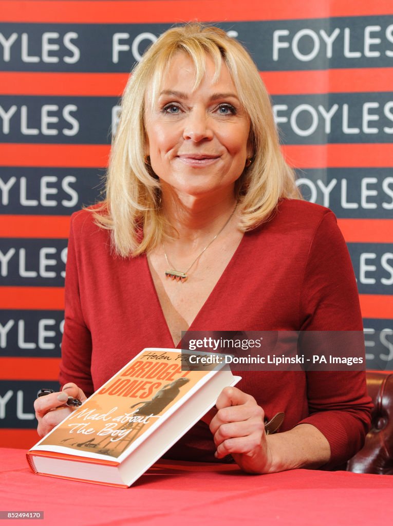 Helen Fielding 'Bridget Jones - Mad About The Boy' signing - London