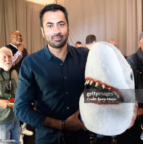 Kal Penn poses backstage during the 2017 Global Citizen Festival in Central Park on September 23, 2017 in New York City.