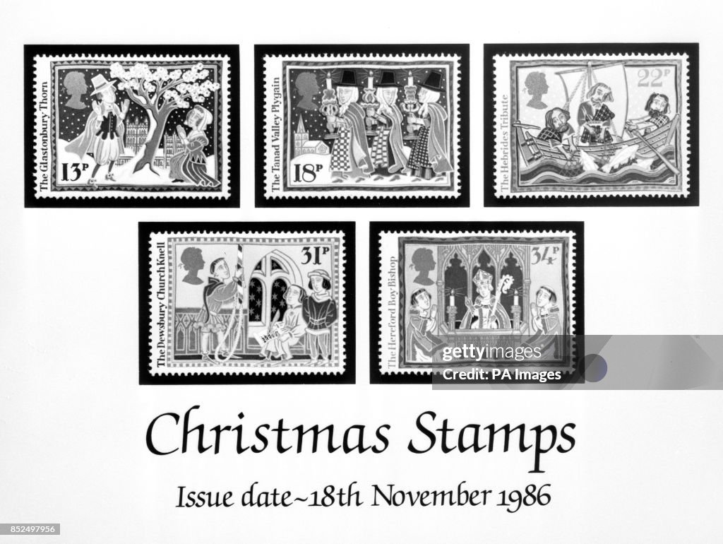Post Office Christmas Stamps 2025