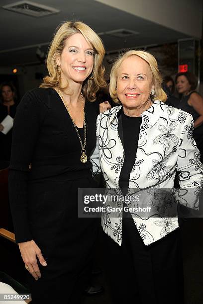 News journalist, Paula Zahn , and honorary chairman, Literacy Partners, Liz Smith, attend the Literacy Partners' 25th annual Evening of Readings at...