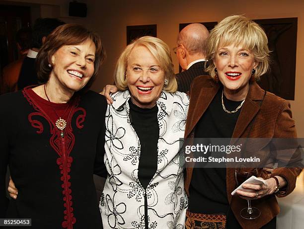 Author/historian Barbara Goldsmith, ex-New York Post gossip columnist Liz Smith, and 60 Minutes correspondent Leslie Stahl attend the 25th Annual...