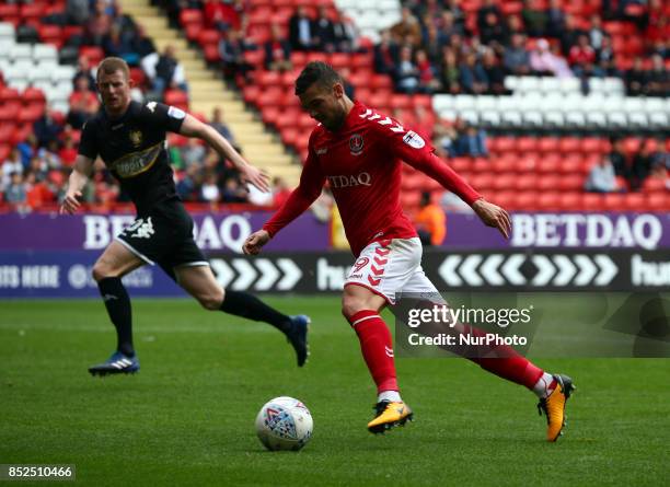 Charlton Athletic's Jake Forster-Caskey during Sky Bet League One match between Charlton Athletic against Bury at The Valley Stadium London on 23...
