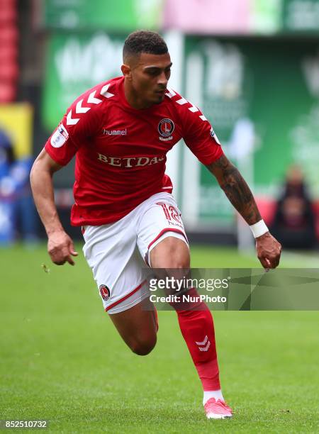 Charlton Athletic's Karlan Ahearne-Grant during Sky Bet League One match between Charlton Athletic against Bury at The Valley Stadium London on 23...