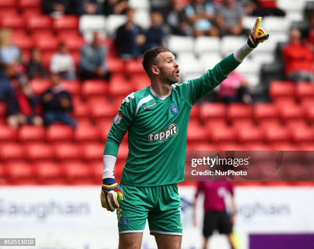 Joe Murphy of Bury during Sky Bet League One match between Charlton Athletic against Bury at The Valley Stadium London on 23 Sept 2017