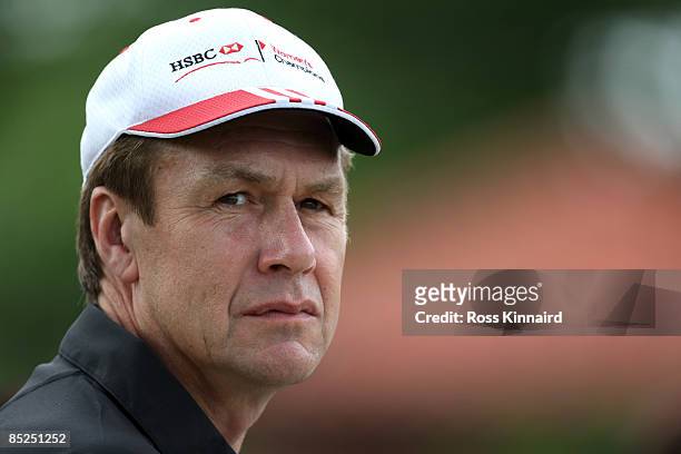 Guy Harvey-Samuel the CEO of HSBC Singapore watching the golf during the first round of HSBC Women's Champions at the Tanah Merah Country Club on...