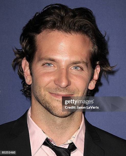 Actor Bradley Cooper attends the Alzheimer's Association's 17th annual "A Night at Sardi's" fundraiser at the Beverly Hilton Hotel on March 4, 2009...