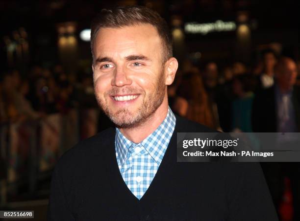 Gary Barlow arrives at the premiere of One Chance at the Odeon Leicester Square, central London.