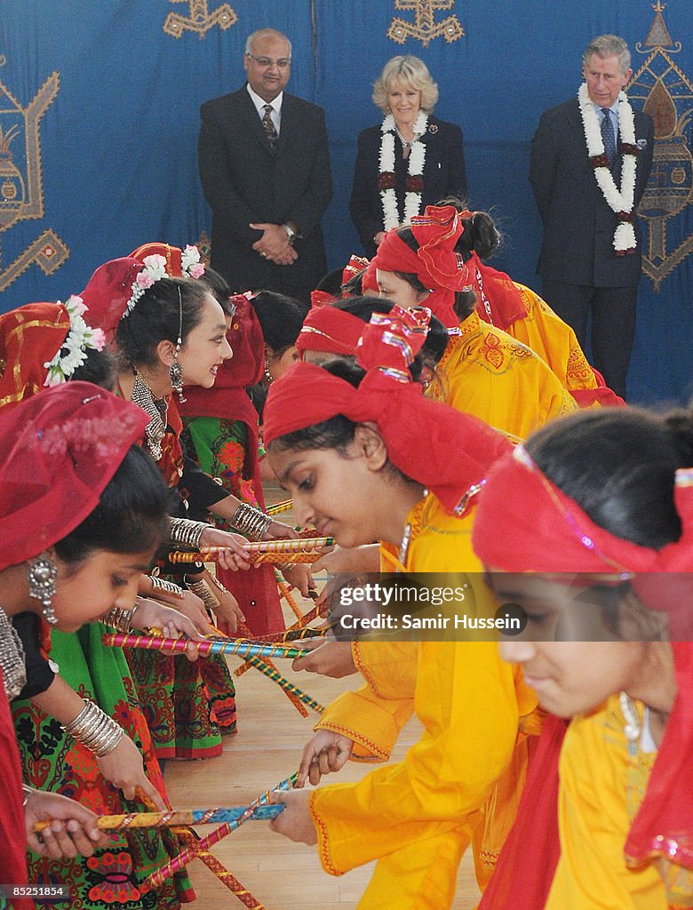 The Prince Of Wales And Duchess Of Cornwall Celebrate Holi Festival