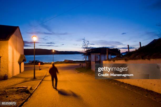 the little town on the loch torridon - shieldaig stock pictures, royalty-free photos & images