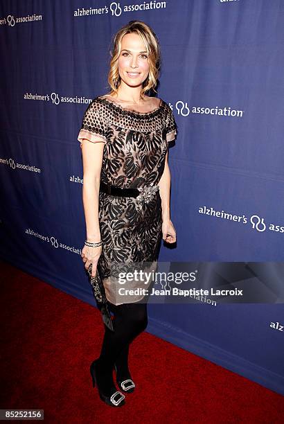 Molly Sims arrives at The Alzheimer's Association's 17th Annual "A Night At Sardi's" at the Beverly Hilton Hotel on March 4, 2009 in Beverly Hills,...