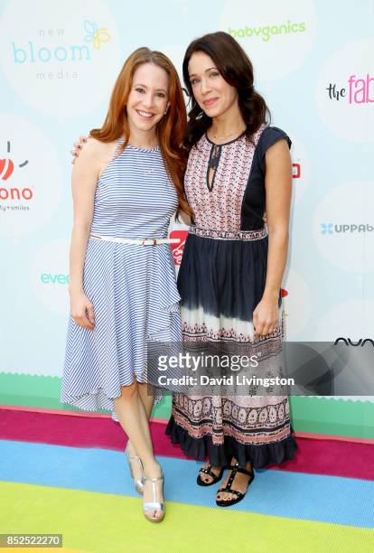 Actresses Amy Davidson and Marla Sokoloff attend the 6th Annual Celebrity Red CARpet Safety Awareness Event at Sony Studios Commissary on September...