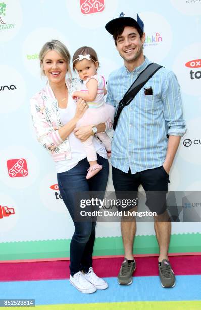 Television personality Ali Fedotowsky, Molly Manno, and Kevin Manno attend the 6th Annual Celebrity Red CARpet Safety Awareness Event at Sony Studios...