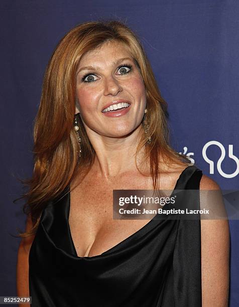 Connie Britton arrives at The Alzheimer's Association's 17th Annual "A Night At Sardi's" at the Beverly Hilton Hotel on March 4, 2009 in Beverly...