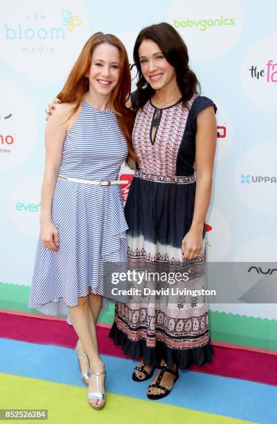 Actresses Amy Davidson and Marla Sokoloff attend the 6th Annual Celebrity Red CARpet Safety Awareness Event at Sony Studios Commissary on September...