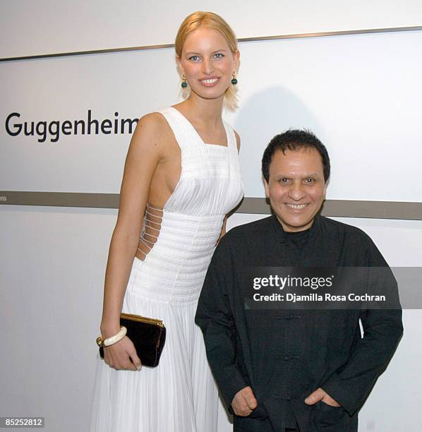 Karolina Kurkova and Azzedine Alaia