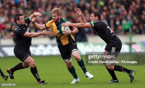 Northampton Saints GJ Van Velze during the Heineken Cup, Pool One match at Franklins Gardens, Northampton.