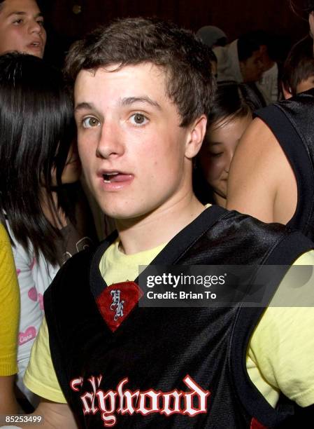 Actor Josh Hutcherson attends at The Hollywood Knights Celebrity Basketball Game at El Monte High School on March 4, 2009 in El Monte, California.