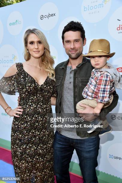 Nila Myers, Ben Hollingsworth and family at Step 2 Presents 6th Annual Celebrity Red CARpet Safety Awareness Event on September 23, 2017 in Culver...