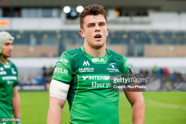 Thomas Farrell of Connacht dejected after the Guinness PRO14 Conference A match between Connacht Rugby and Cardiff Blues at the Sportsground in...
