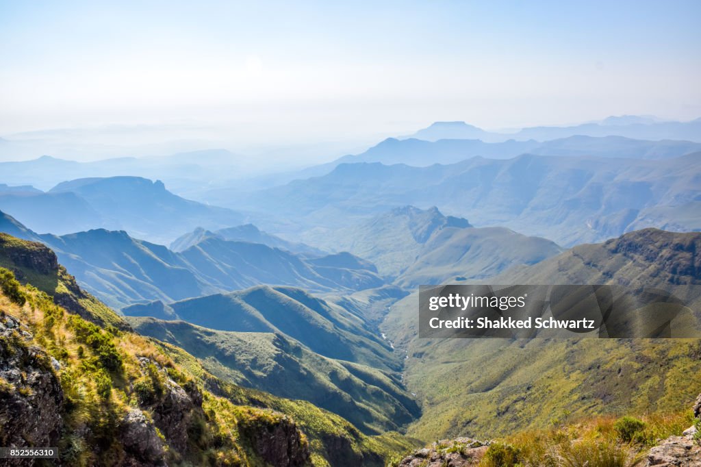 View of the Drakensberg Mountains