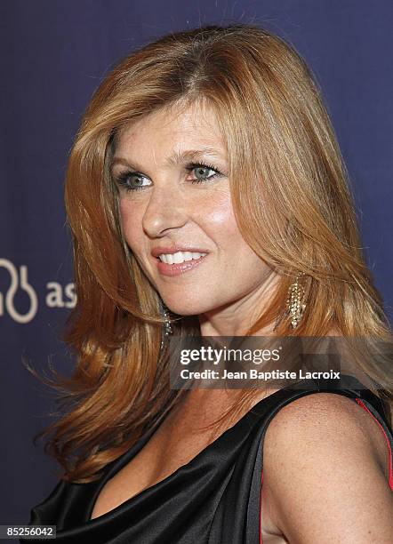 Connie Britton arrives at The Alzheimer's Association's 17th Annual "A Night At Sardi's" at the Beverly Hilton Hotel on March 4, 2009 in Beverly...