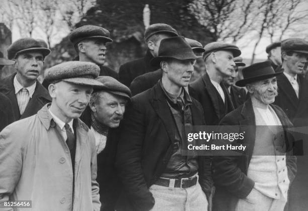 Crowds gather to hear the speakers during hustings for the Irish elections, February 1948. Original Publication : Picture Post - 4511 - Eire Takes...