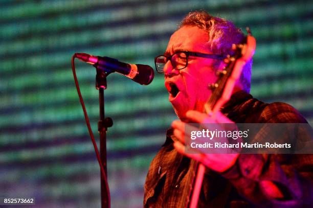 Mike Watt of Il Sogno Del Marinaio performs on stage during the Liverpool International Festival of Psychedelia on September 23, 2017 in Liverpool,...