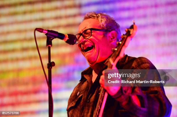 Mike Watt of Il Sogno Del Marinaio performs on stage during the Liverpool International Festival of Psychedelia on September 23, 2017 in Liverpool,...