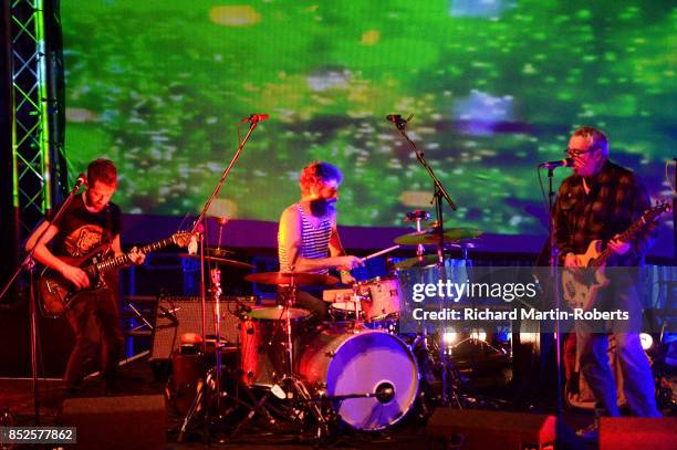 Mike Watt and Il Sogno Del Marinaio perform on stage during the Liverpool International Festival of Psychedelia on September 23, 2017 in Liverpool,...